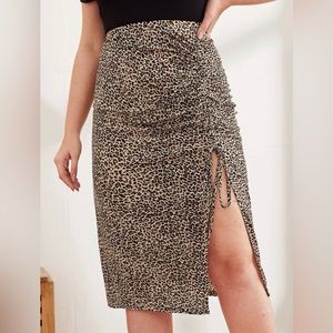 SHEIN Leopard Skirt